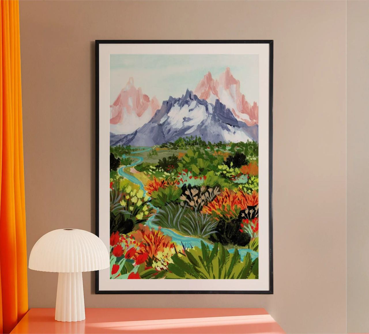 Autumn Mountains Poster von Sarah Gesek