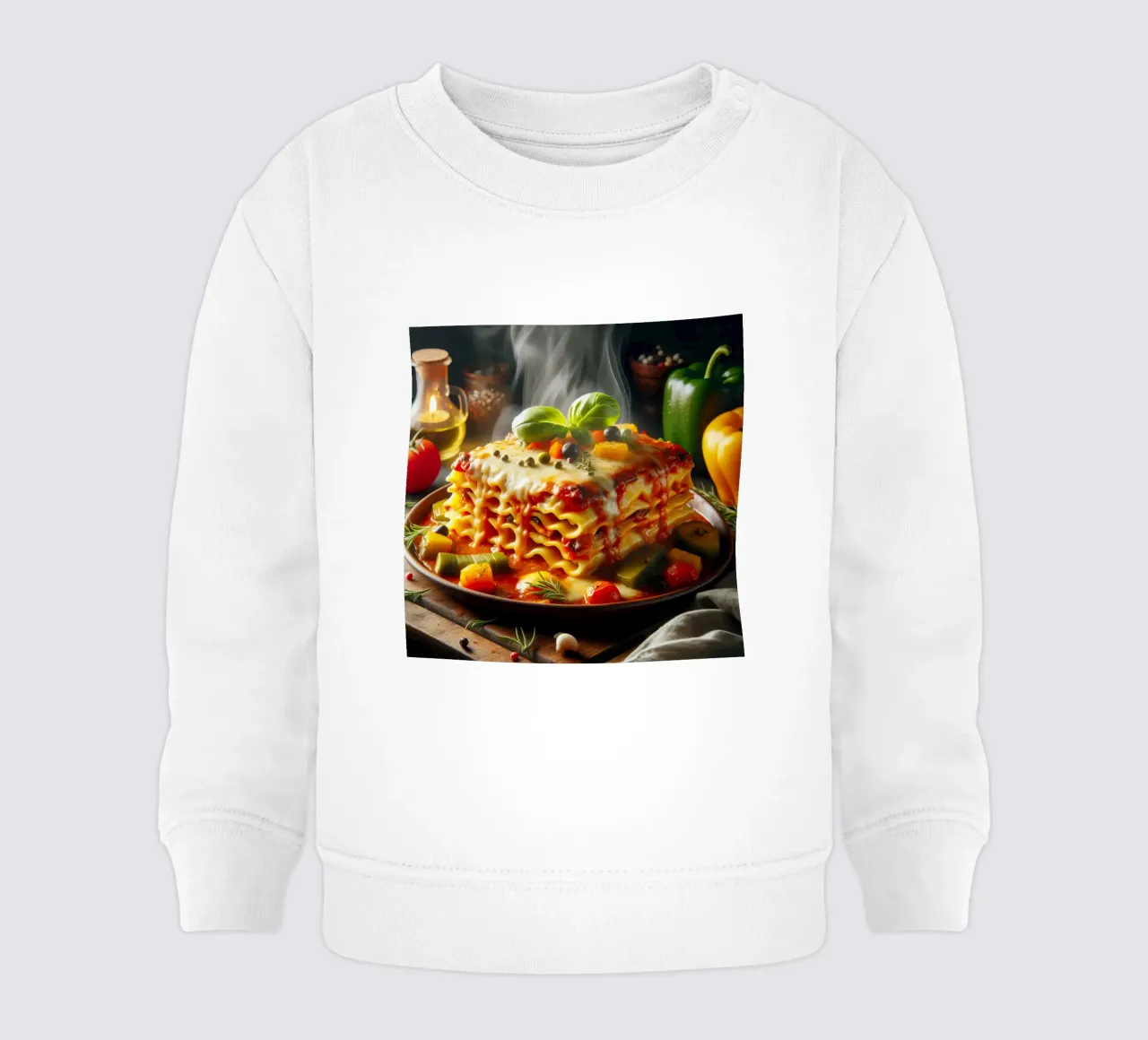 Lasagne felpa neonato da The tasty wall