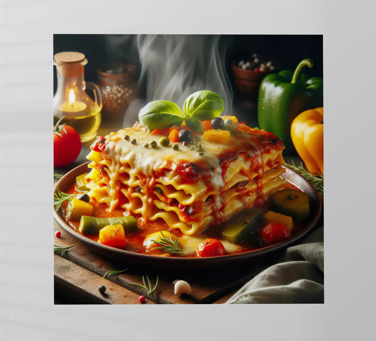 Lasagne pellicola backlit da 🥩 The tasty wall