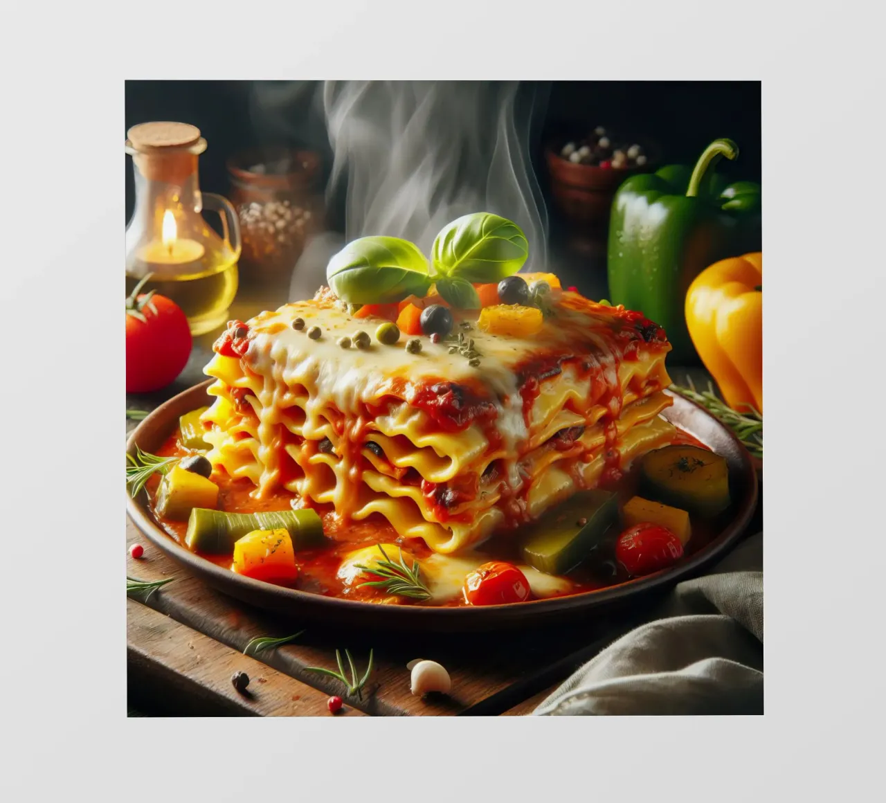 Lasagne pellicola backlit da 🥩 The tasty wall