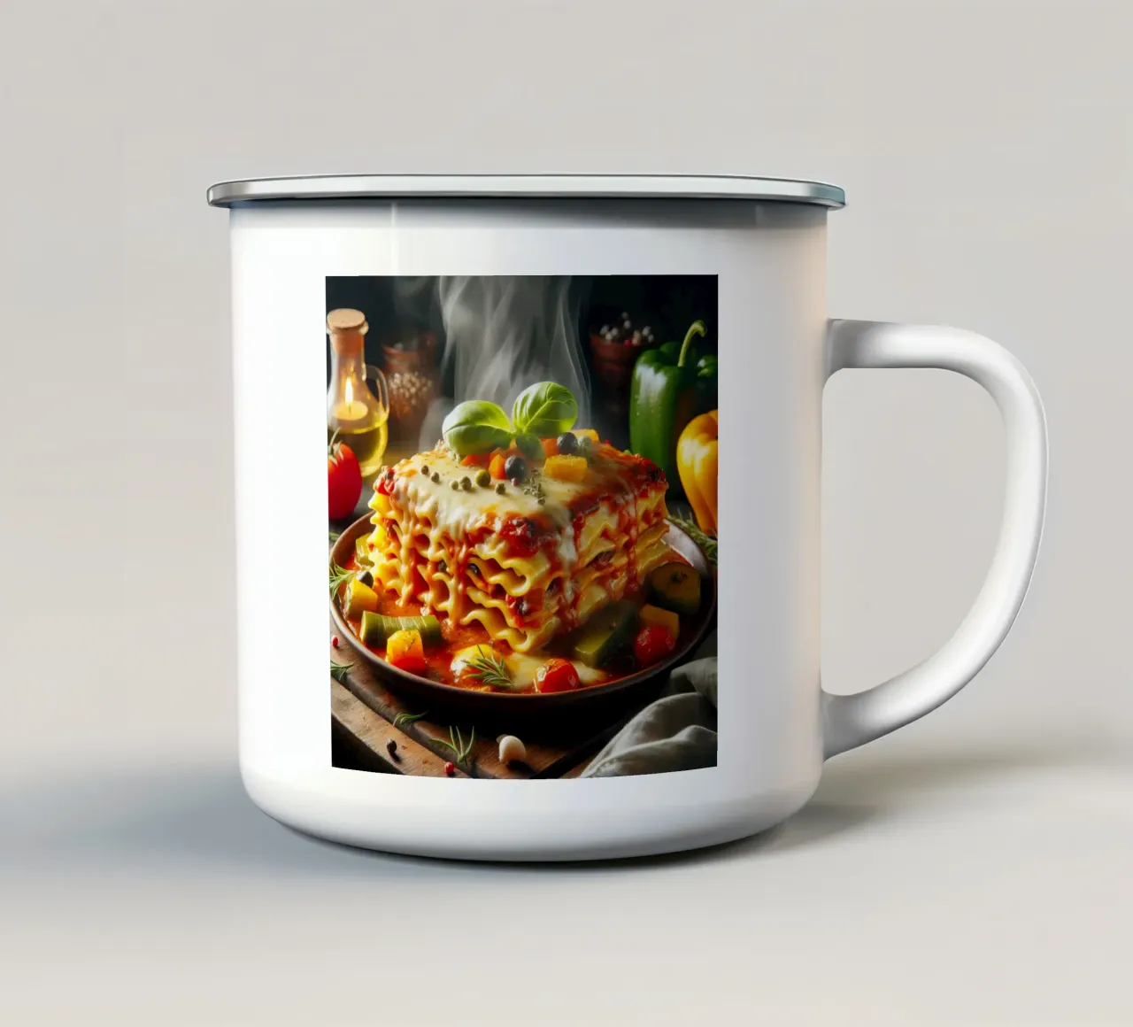 Lasagne tazza in smalto da The tasty wall