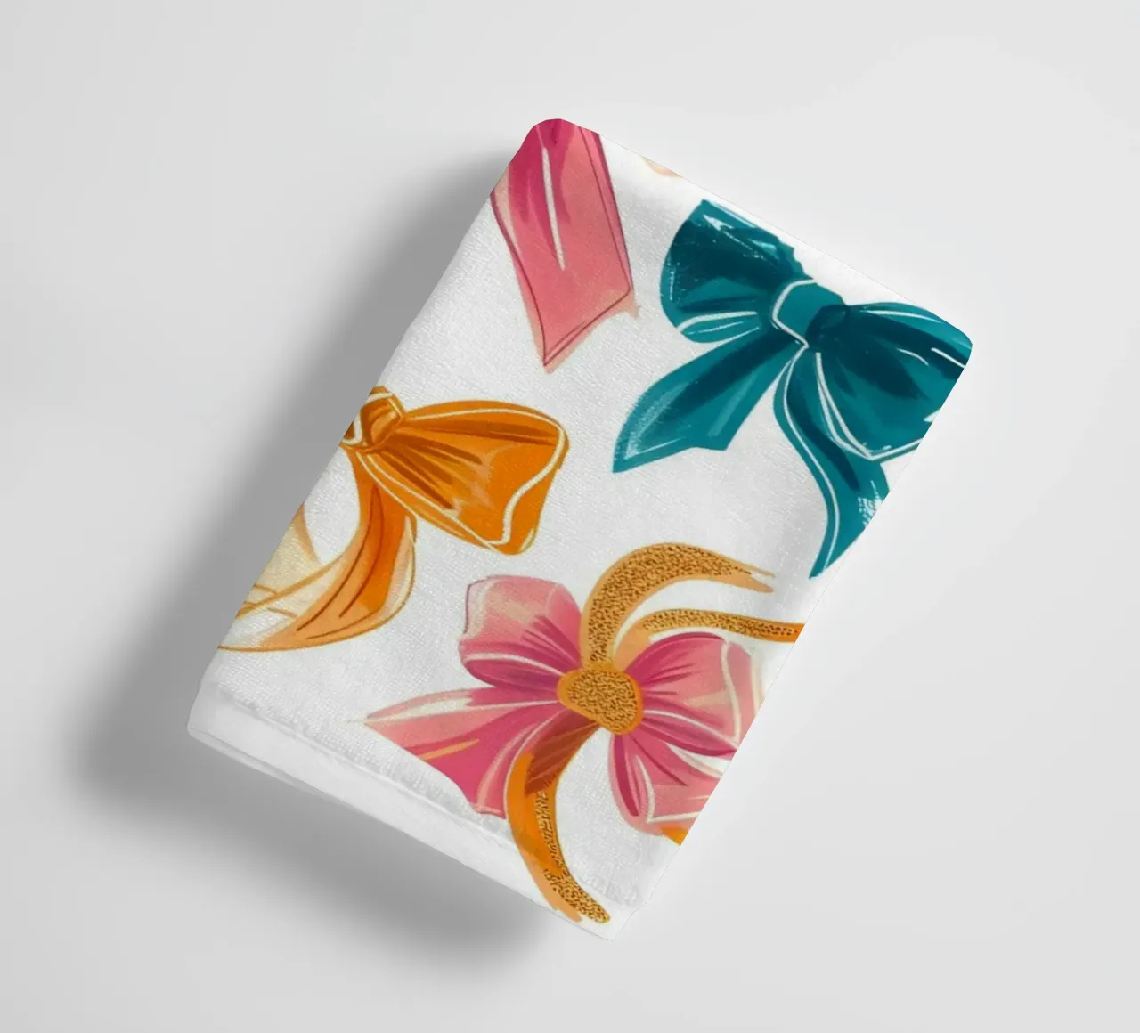 Colección Vibrant Bows | Pop Art Colorful Gift Wrap Print toalla de baño de NorwesClub