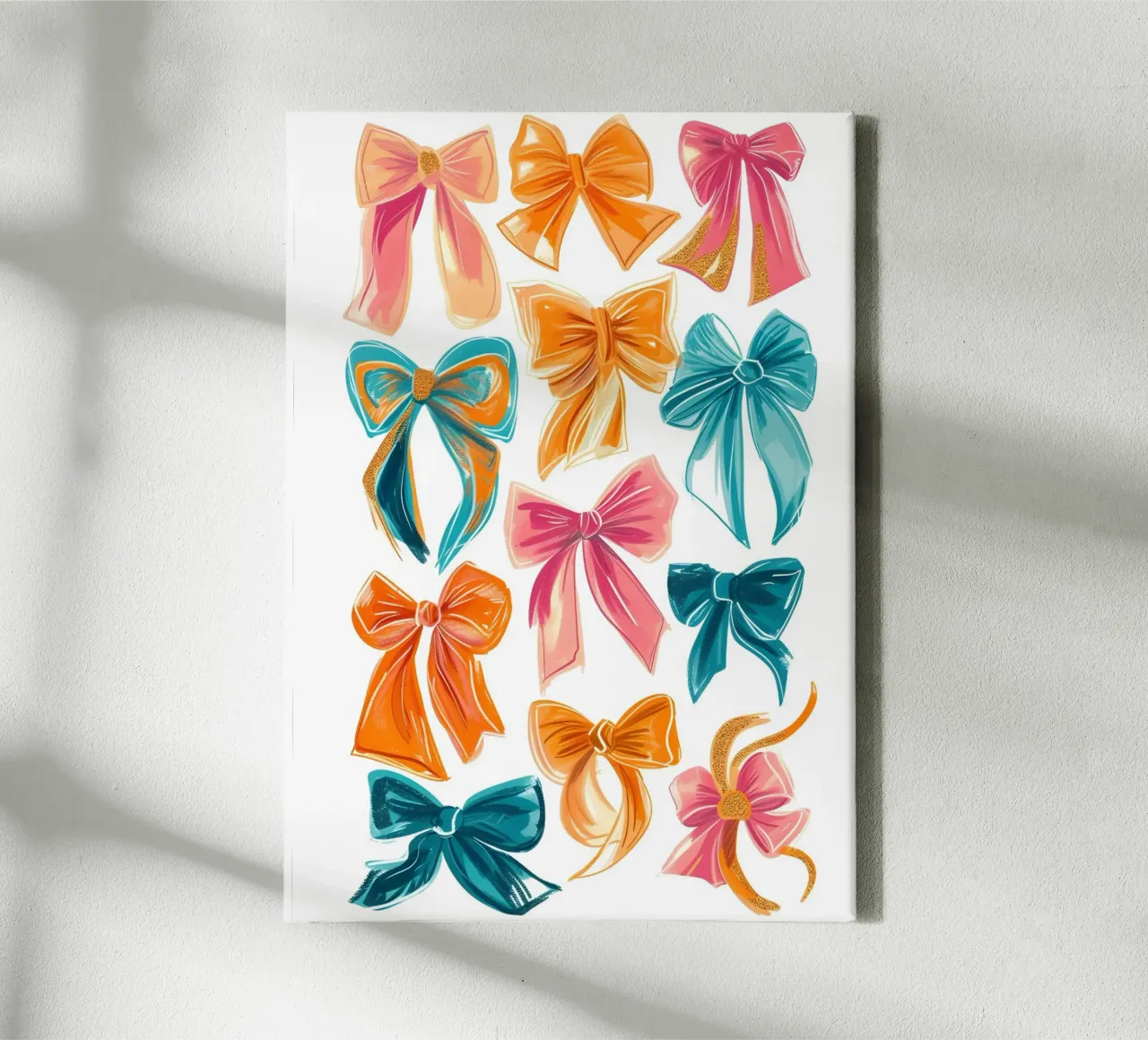 Collectie Pop Art Kleurrijk Cadeaupapier Print canvas met Baklijst van NorwesClub