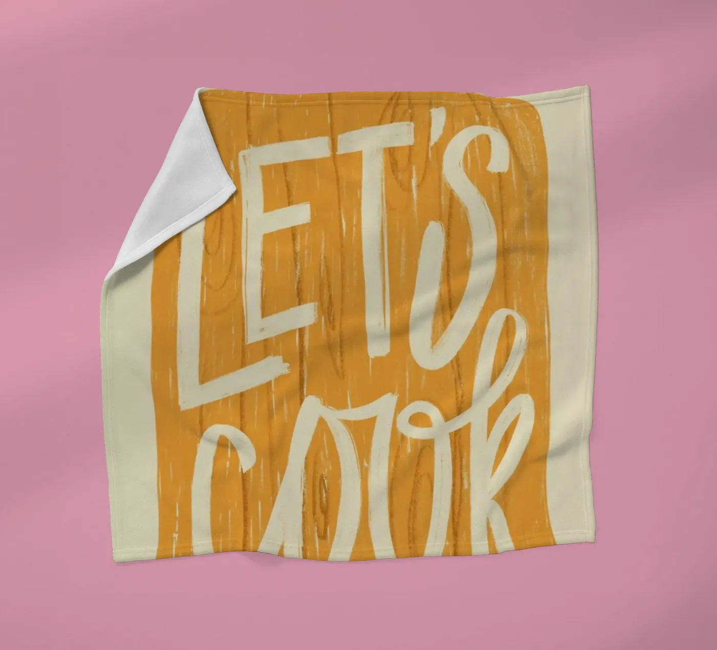 Let's Cook fleece blanket by Studio One