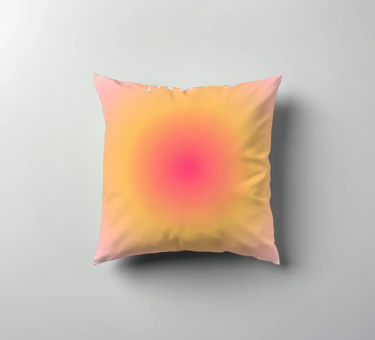 "Libera tu mente" Aura Gradiente | Rosa Naranja Impresión Espiritual cojín de NorwesClub