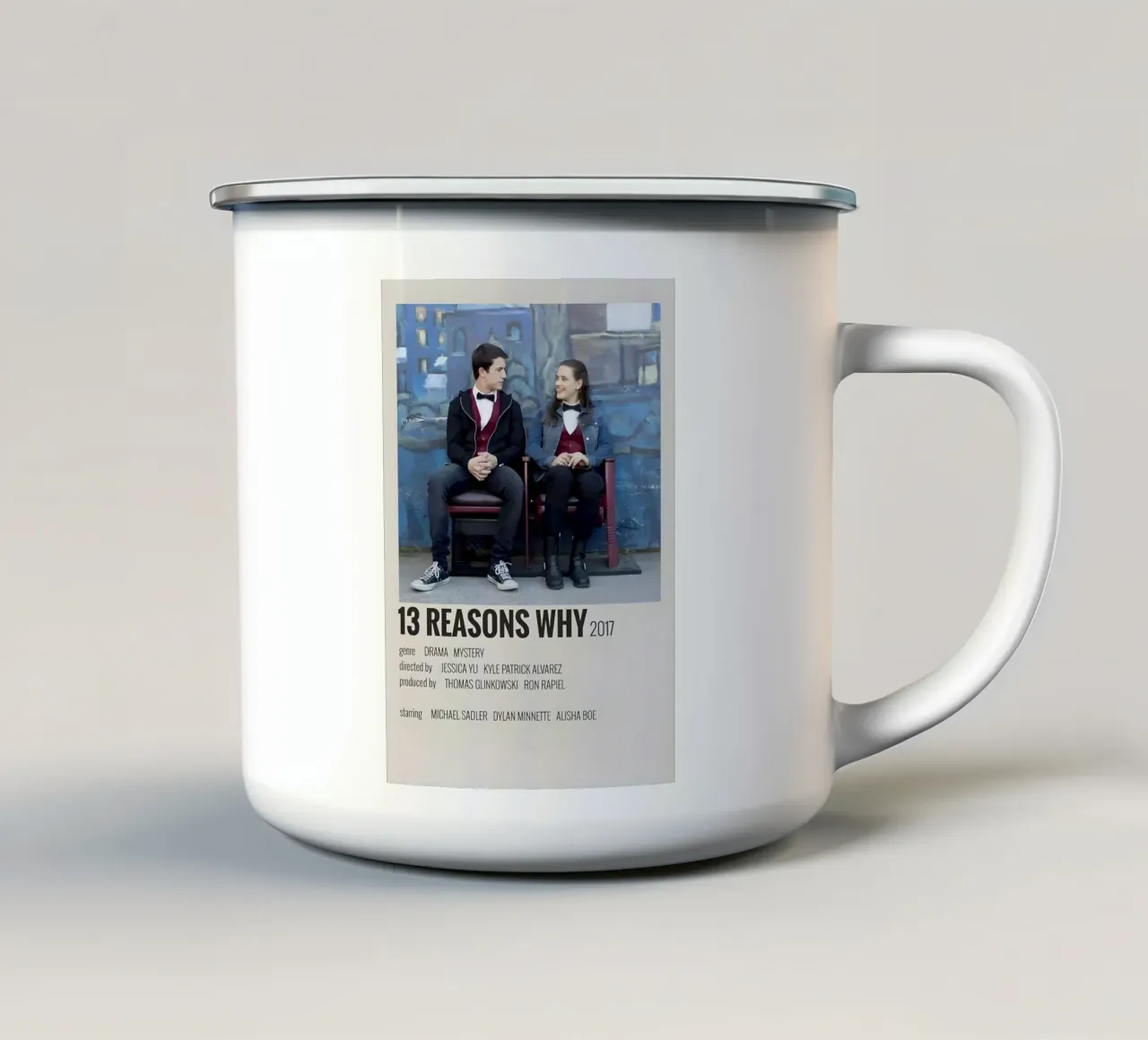 13 REASONS WHY 2017 tazza in smalto da MVFminimalist