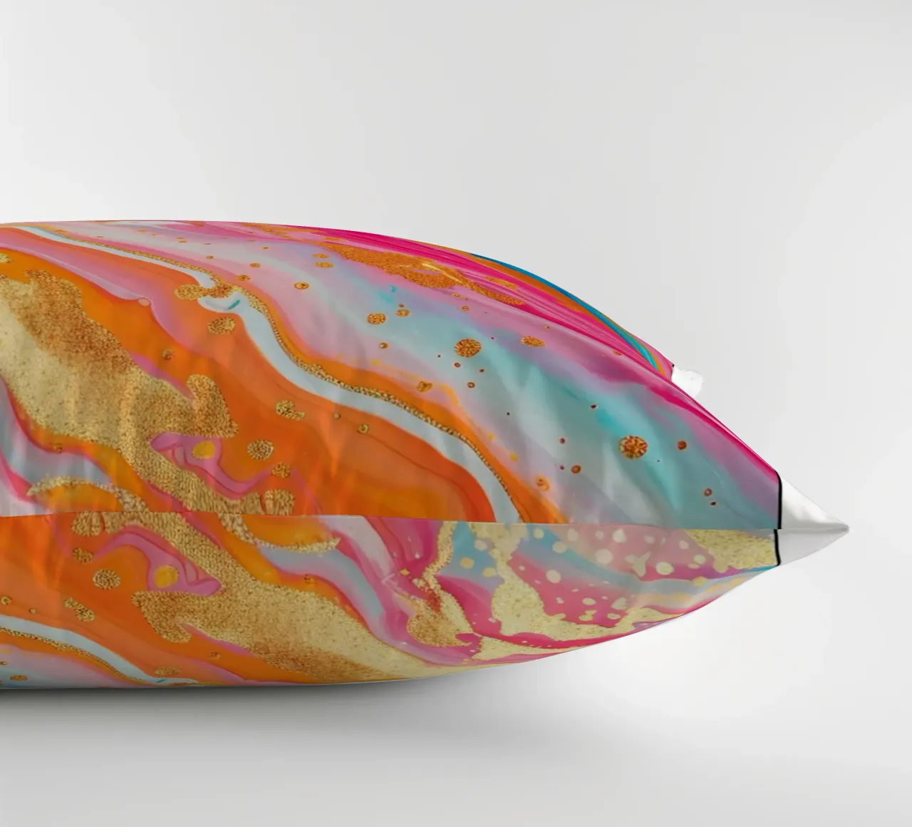 "Do What Makes You Happy" Psychedelic Fluid Art Print decorative cushion by NorwesClub