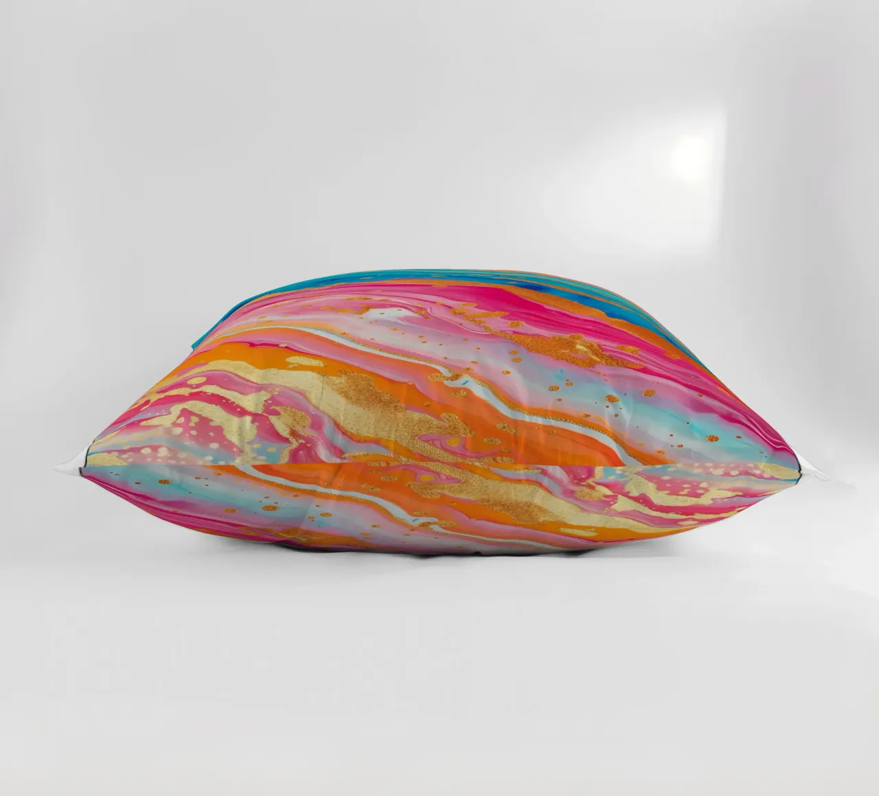 "Do What Makes You Happy" Psychedelic Fluid Art Print decorative cushion by NorwesClub