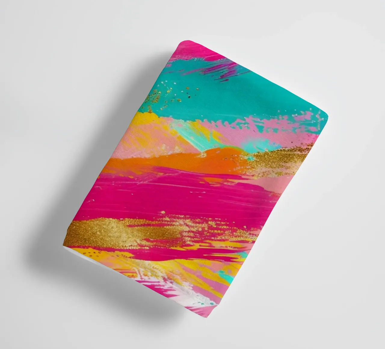 Tratti astratti in oro e neon - Pop Art dalla texture vibrante asciugamano da bagno da NorwesClub