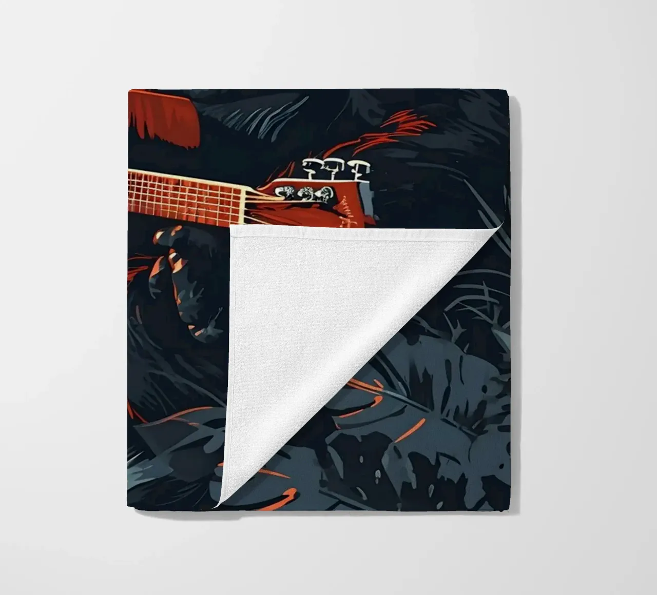 Gorilla mit Gitarre am Meer telo mare da WILD ART