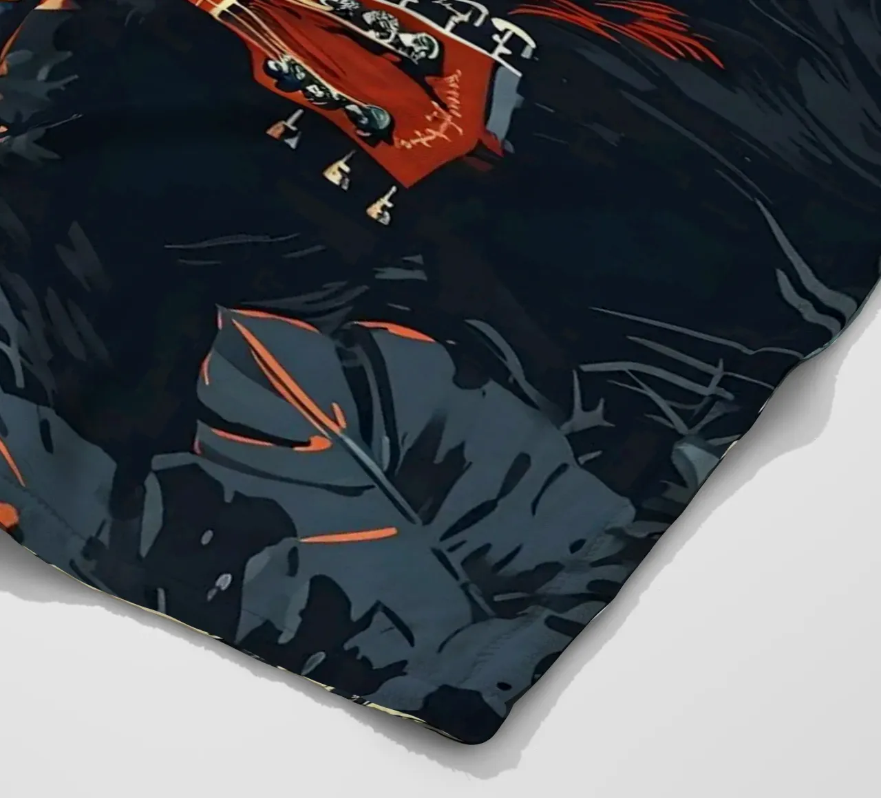 Gorilla mit Gitarre am Meer coperta in pile da WILD ART