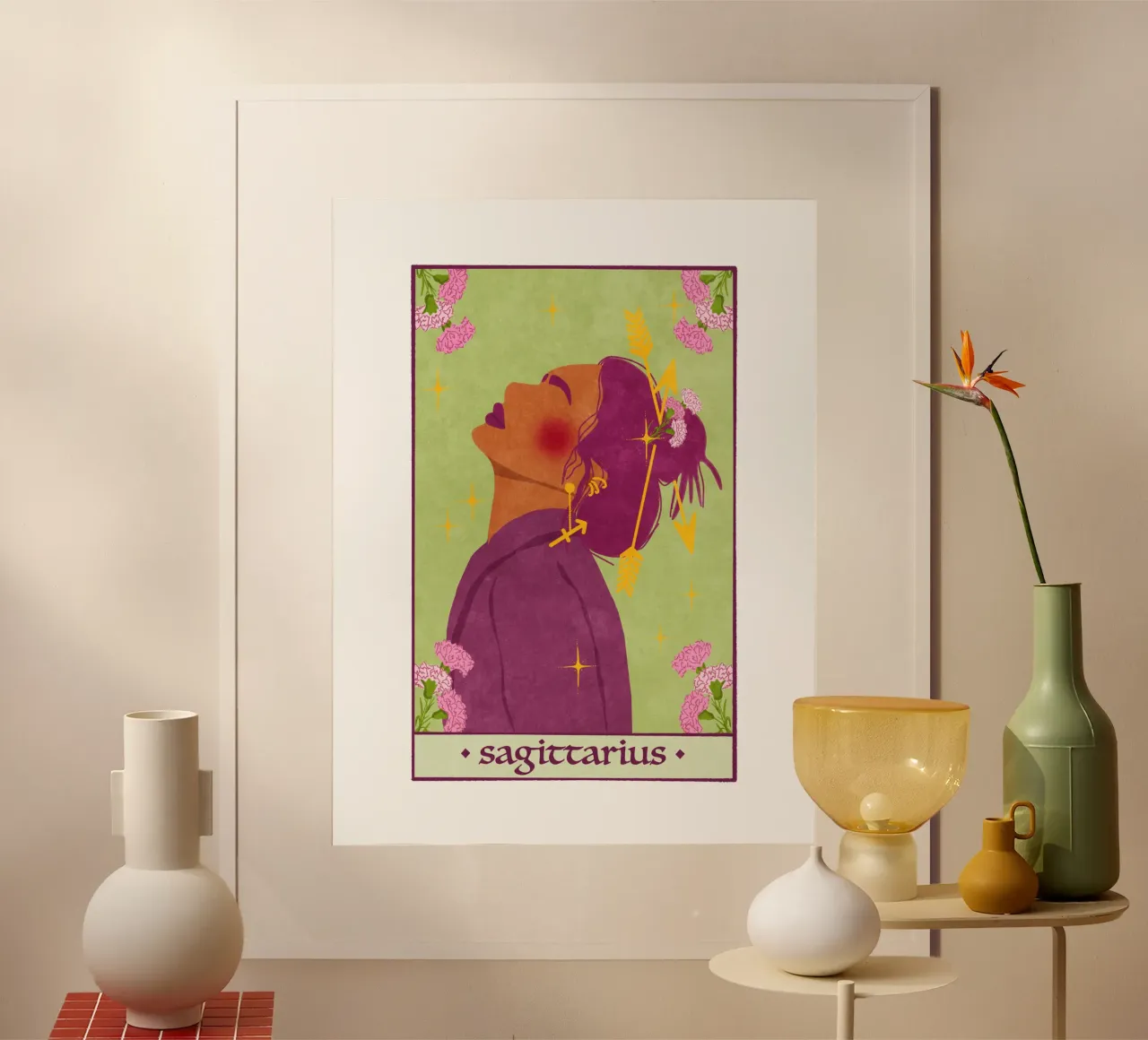 Boogschutter - Sterrenbeeld poster van Illustration Raissa Oltmanns
