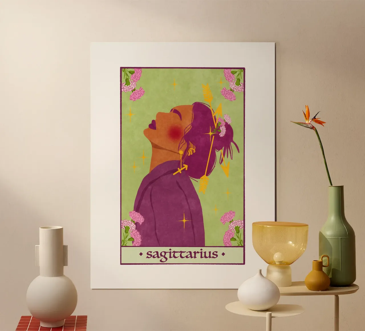 Boogschutter - Sterrenbeeld poster van Illustration Raissa Oltmanns