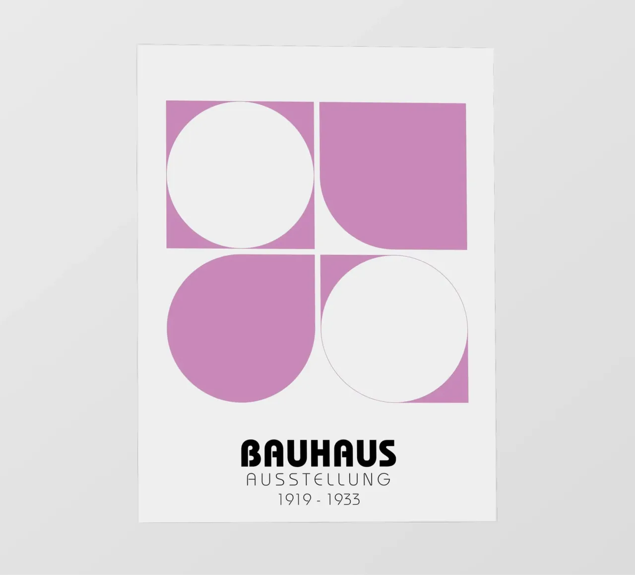 Mostra Bauhaus 1919-1933 - Contrasto in rosa e bianco telo in pvc da Casa Calm