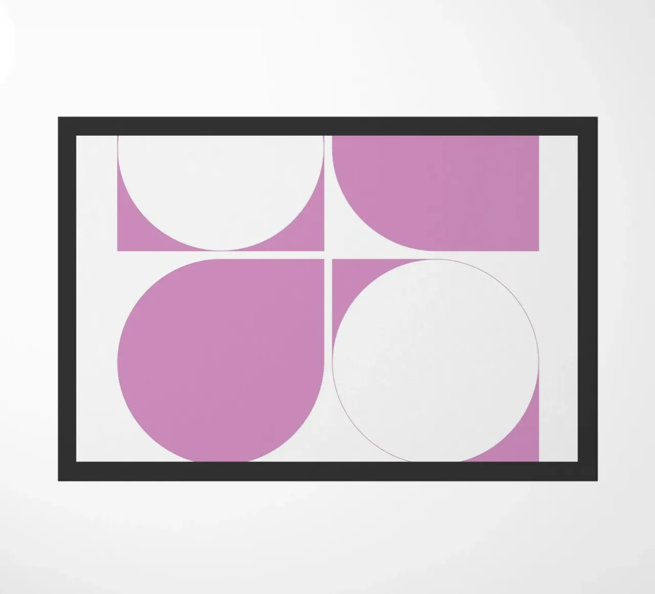 Mostra Bauhaus 1919-1933 - Contrasto in rosa e bianco zerbino da Casa Calm
