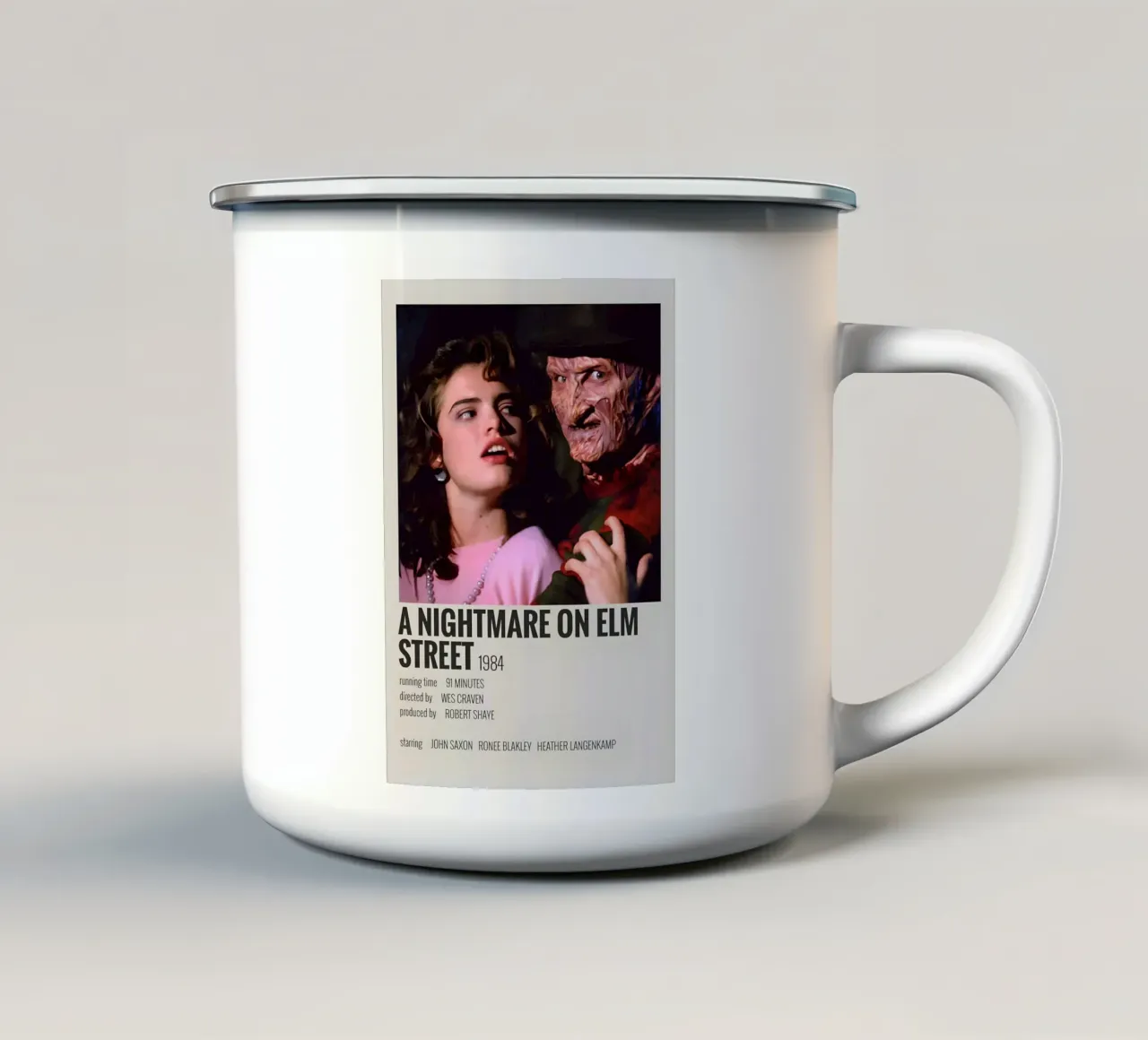 A NIGHTMARE ON ELM STREET 1984 tazza in smalto da MVFminimalist