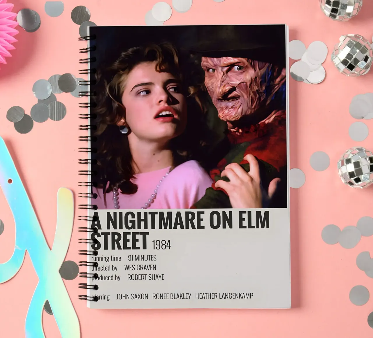 A NIGHTMARE ON ELM STREET 1984 carnet à spirale de MVFminimalist