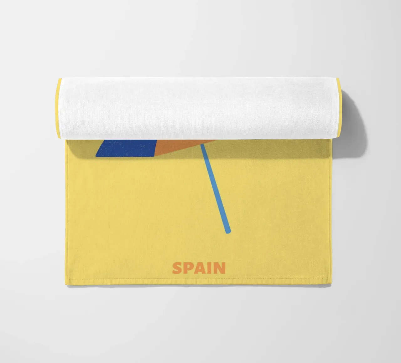 Ibiza Bohemen Strand Paraplu | Retro Zomer Reizen Print strandhanddoek van NorwesClub