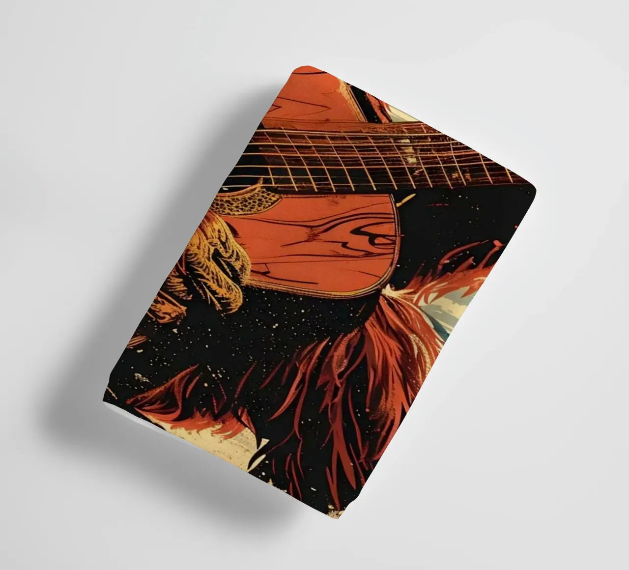 Orang Utan spielt Gitarre am Strand asciugamano da bagno da WILD ART