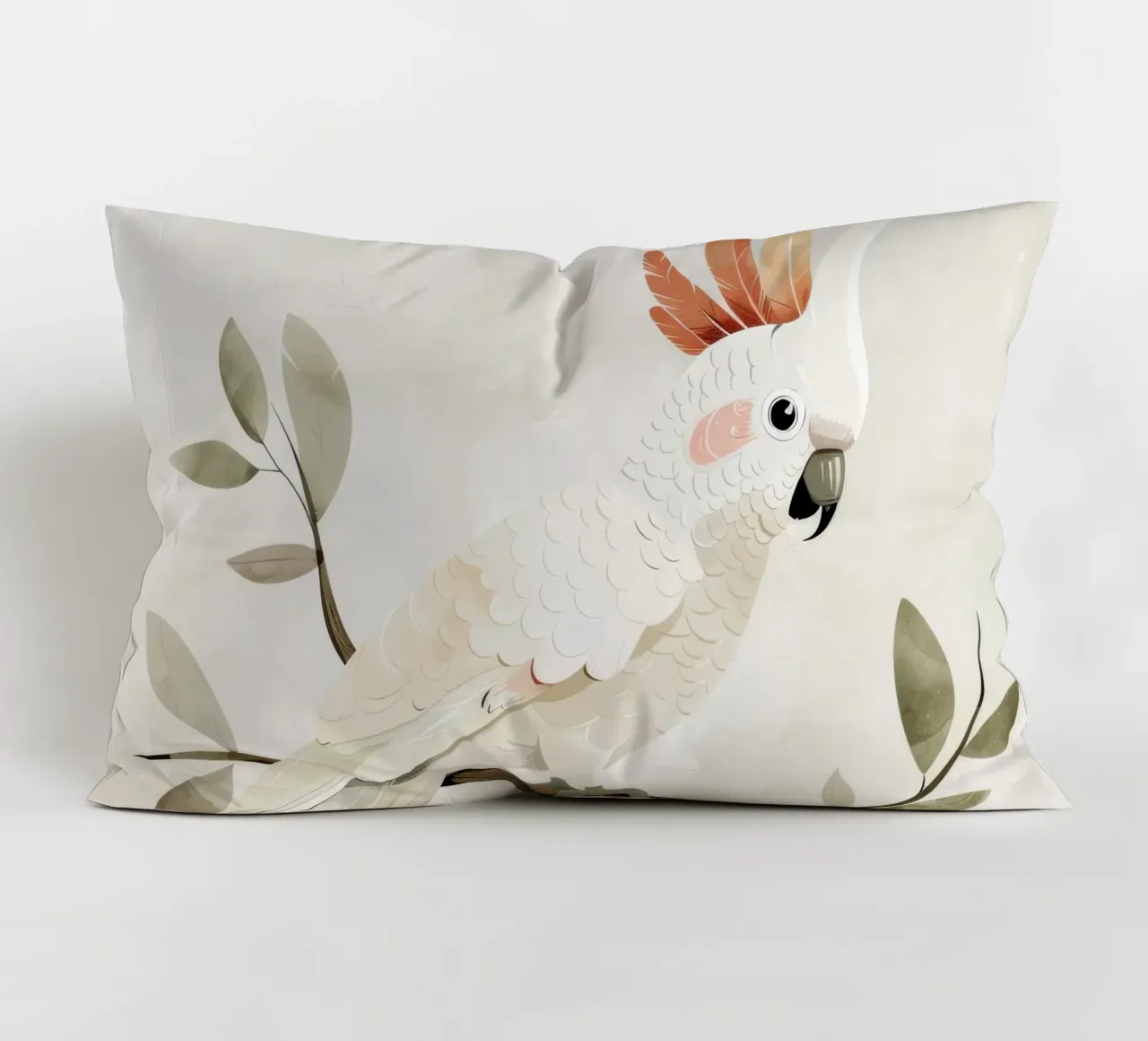 Sereno cacatua bianco su un ramo cuscino da DesignDoodle