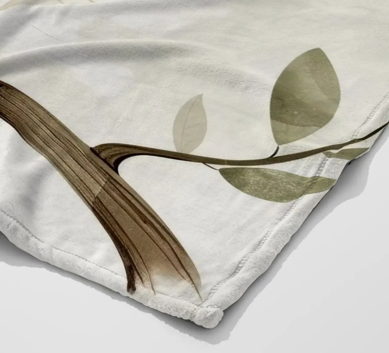 Sereno cacatua bianco su un ramo coperta in pile da DesignDoodle