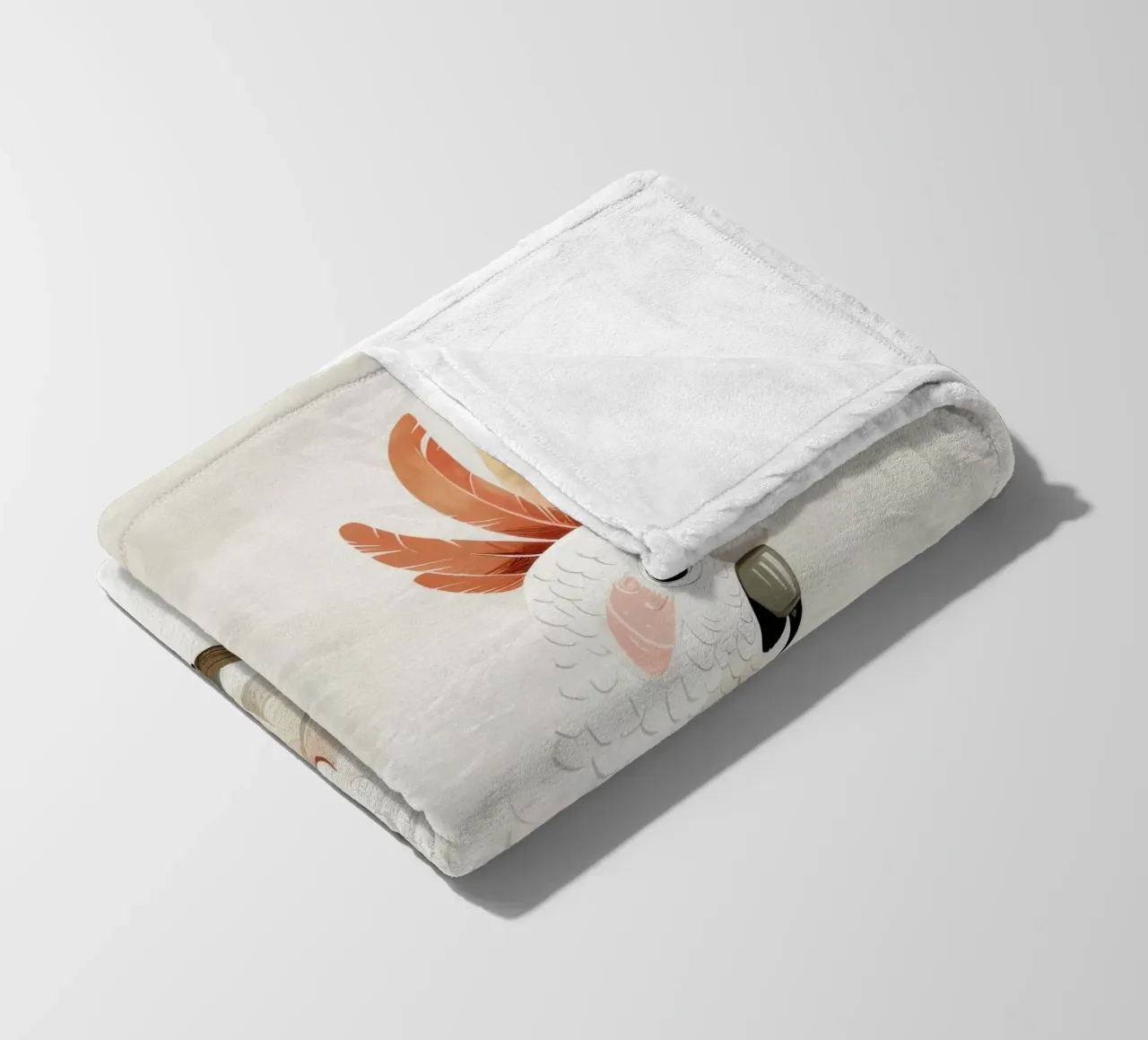 Sereno cacatua bianco su un ramo coperta in pile da DesignDoodle
