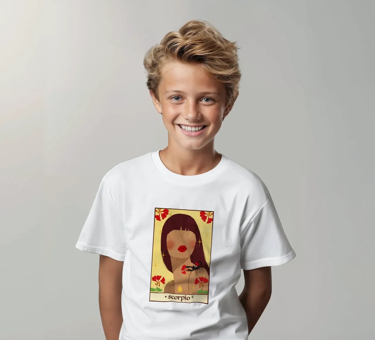 Scorpio - Zodiac Sign kids t-shirt by Illustration Raissa Oltmanns