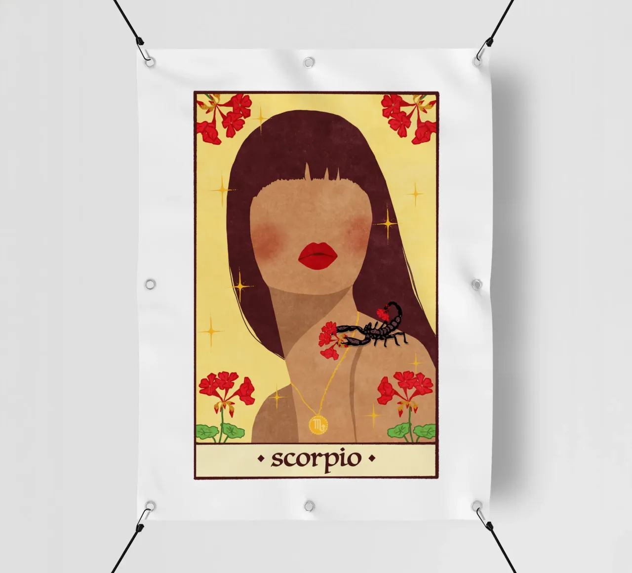 Scorpio - Zodiac Sign telo in pvc da Illustration Raissa Oltmanns