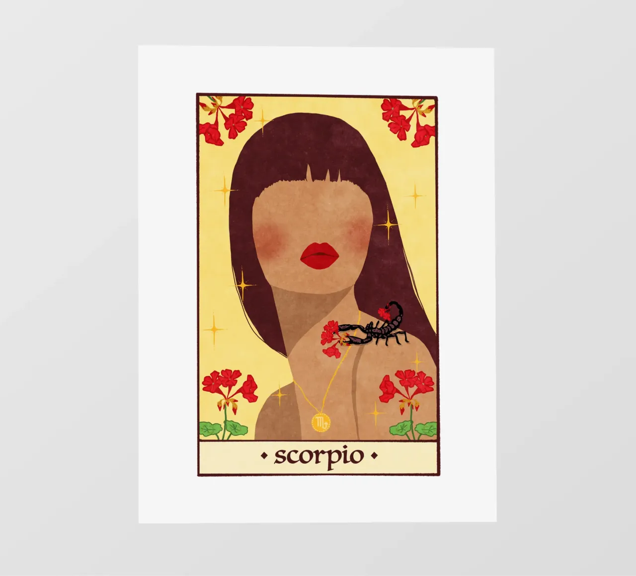 Scorpio - Zodiac Sign telo in pvc da Illustration Raissa Oltmanns