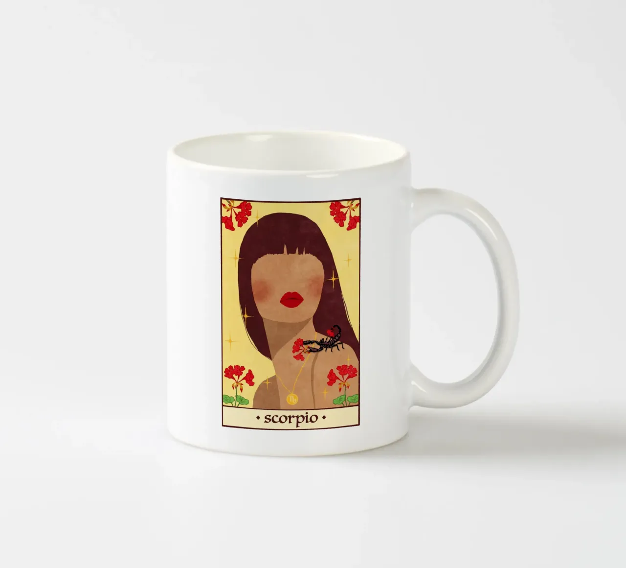 Scorpio - Zodiac Sign tazza in ceramica da Illustration Raissa Oltmanns
