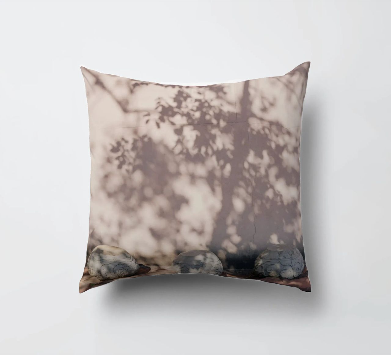 Shadow of a tree in China decorative cushion by photolovers