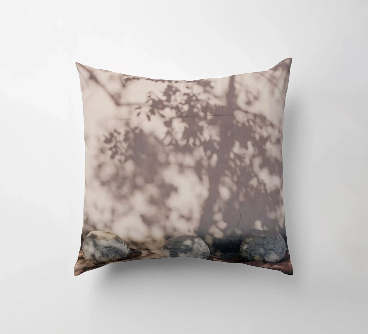 Shadow of a tree in China decorative cushion by photolovers