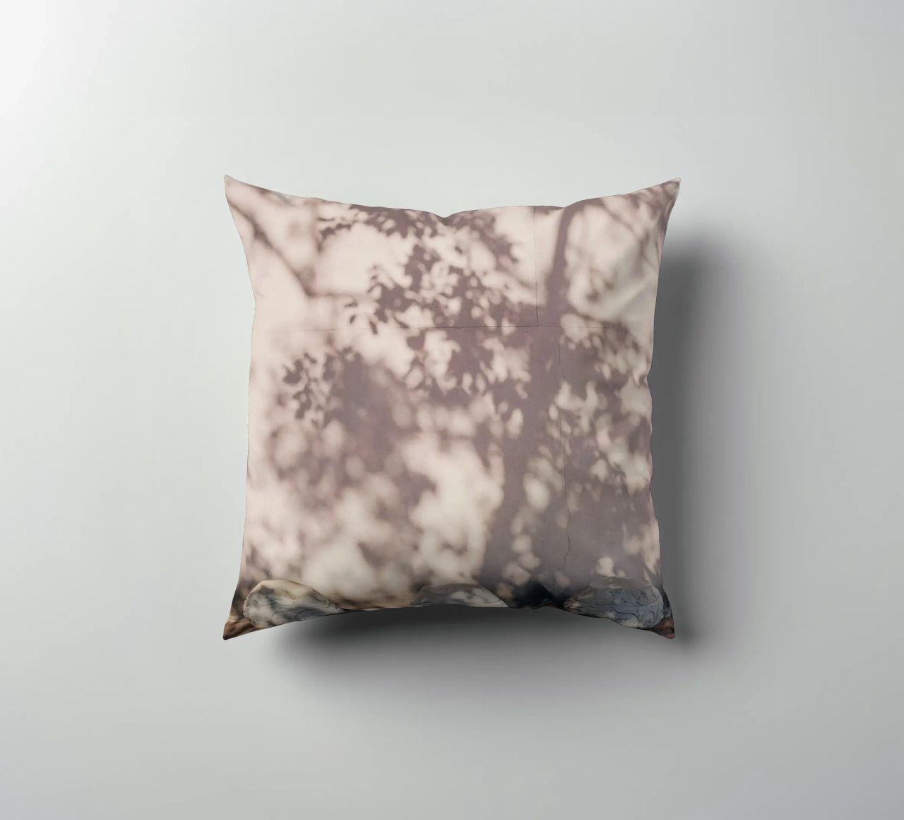 Shadow of a tree in China decorative cushion by photolovers
