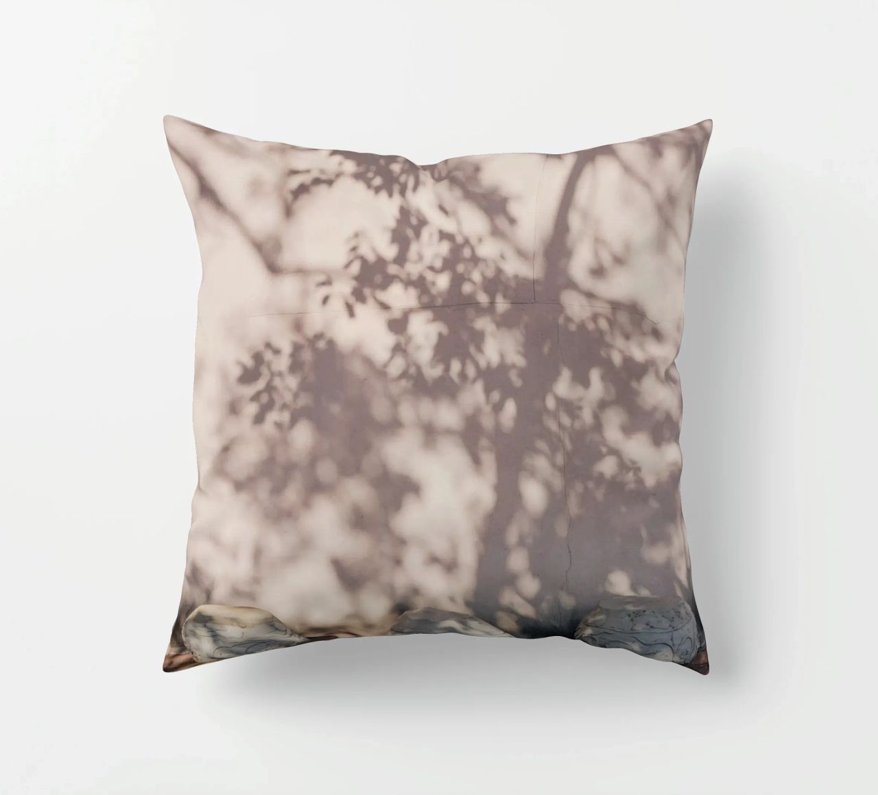 Shadow of a tree in China decorative cushion by photolovers