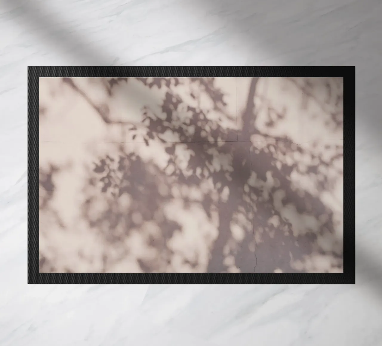 Shadow of a tree in China doormat by photolovers