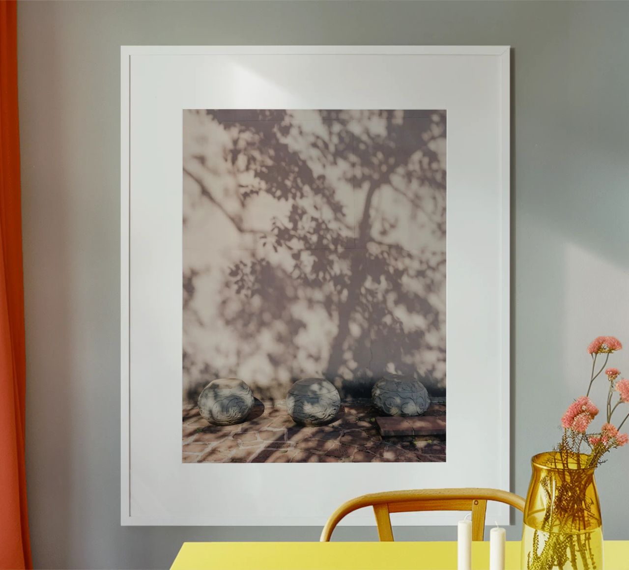 Shadow of a tree in China carta hahnemühle da photolovers