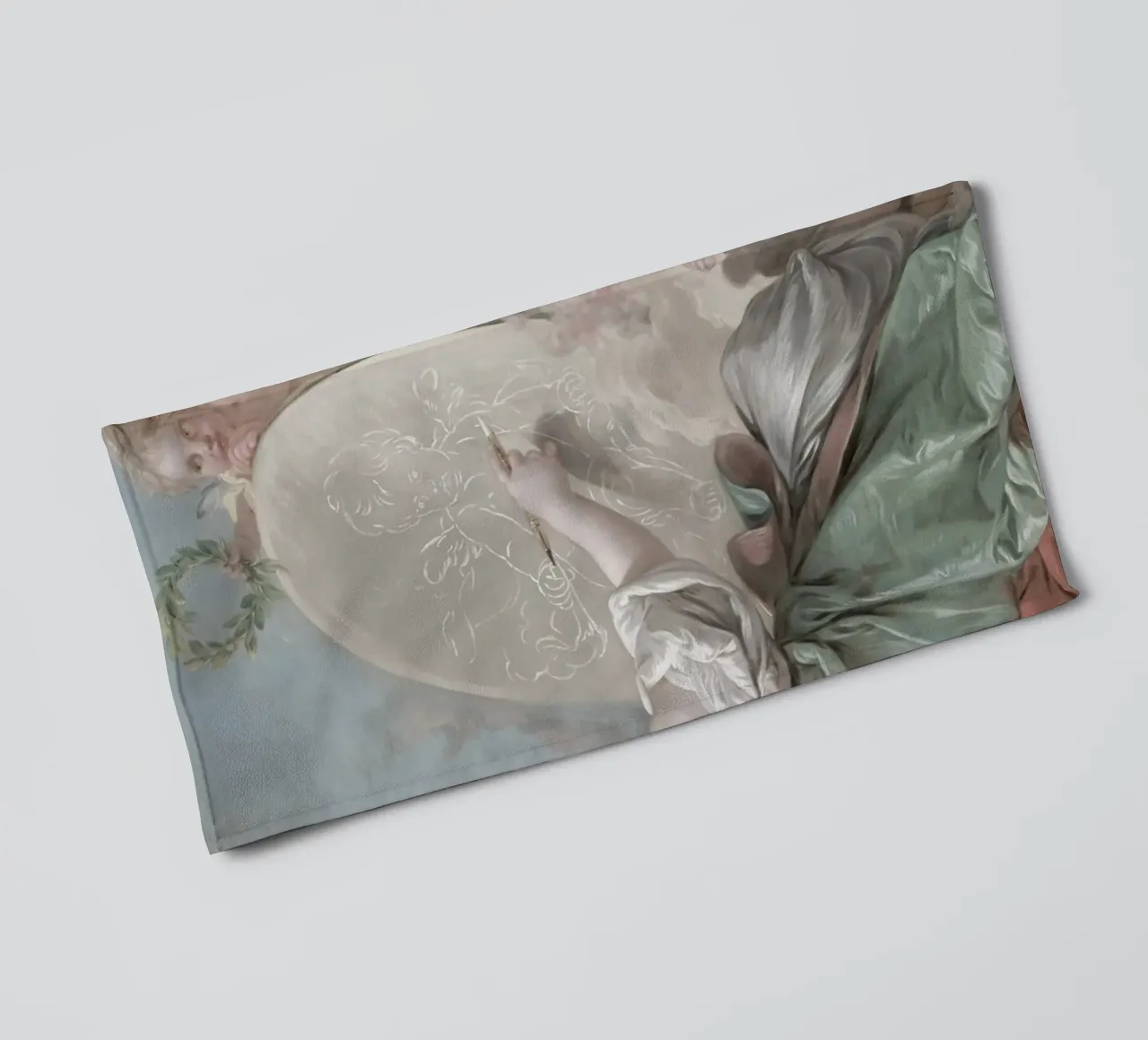 François Boucher - L'art de peindre | Anges Rococo Print serviette de bain de NorwesClub
