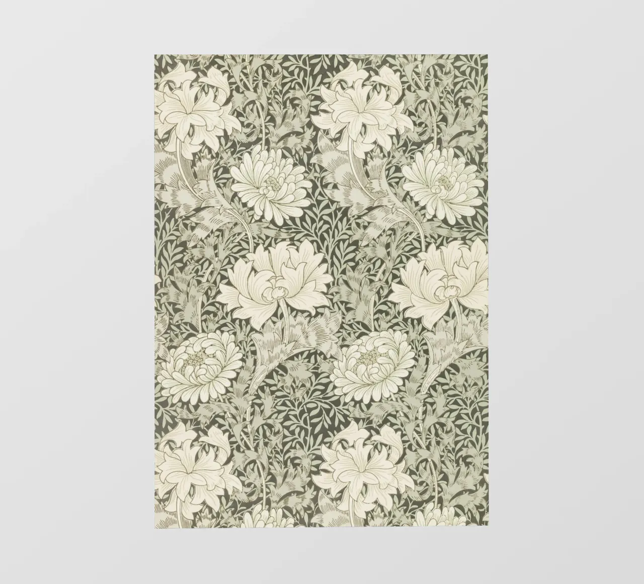 William Morris - Crisantemo floreale | Patter arti e mestieri telo in pvc da NorwesClub