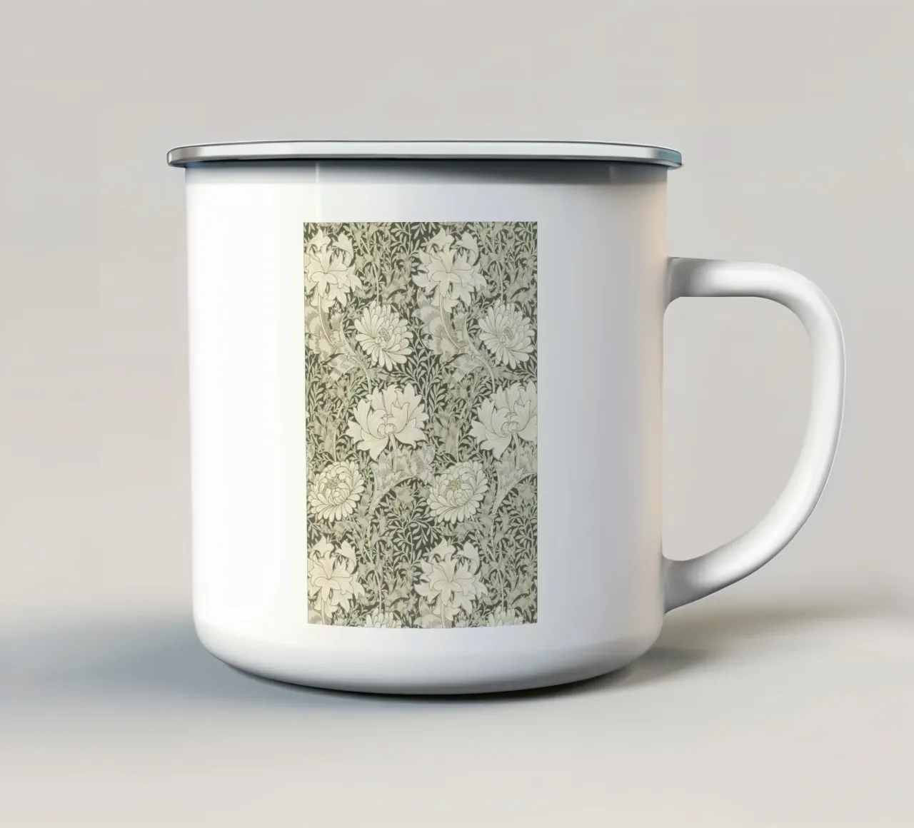 William Morris - Crisantemo floreale | Patter arti e mestieri tazza in smalto da NorwesClub