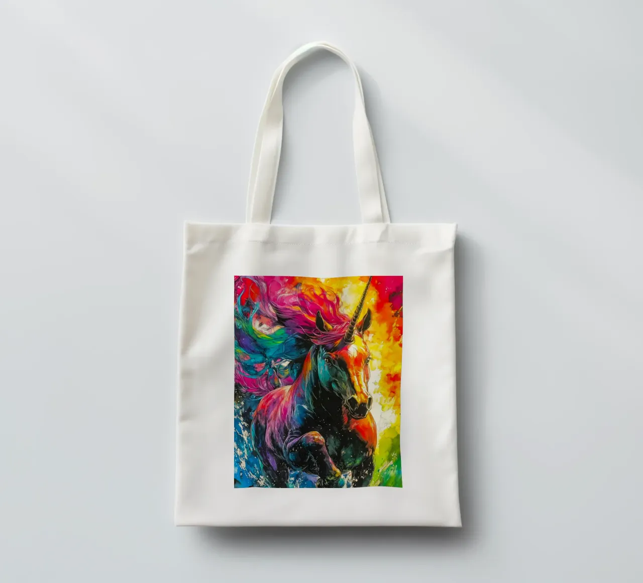 Magical unicorn tote bag by Justyna Jaszke JBJart