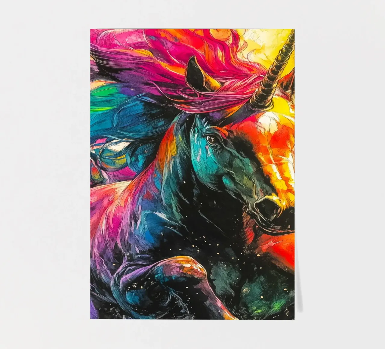 Magisches Einhorn Stickerbogen von Justyna Jaszke JBJart