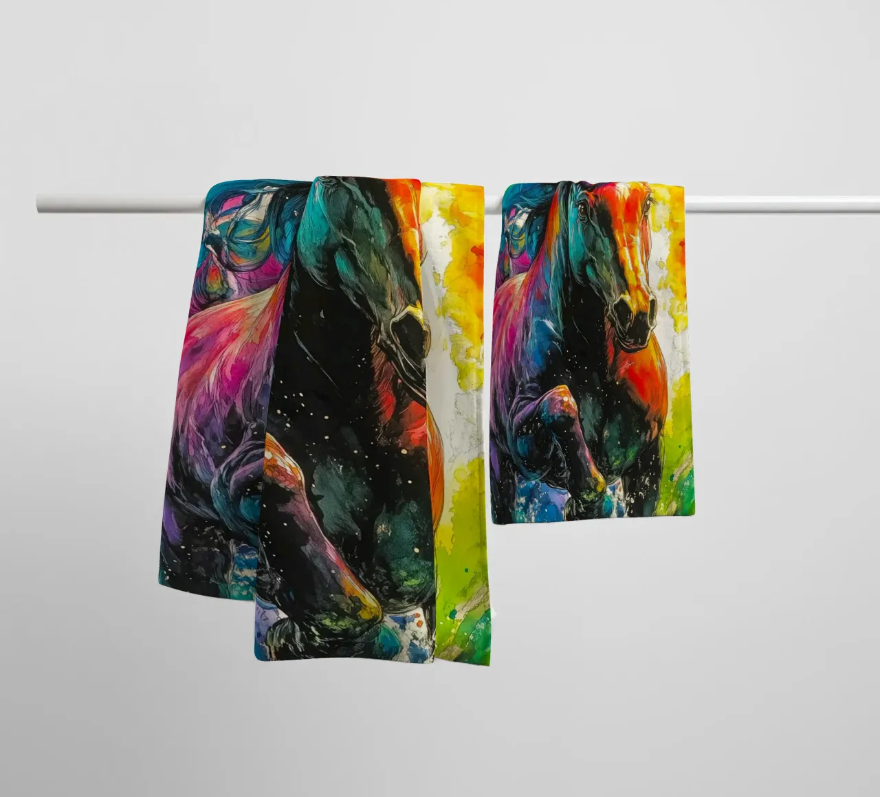Magical unicorn towel by Justyna Jaszke JBJart
