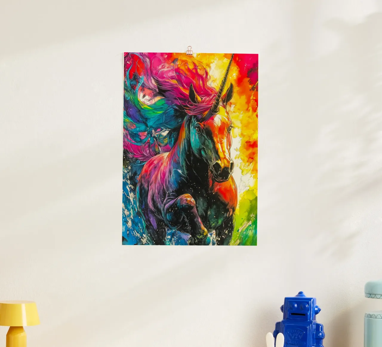 Magical unicorn poster by Justyna Jaszke JBJart