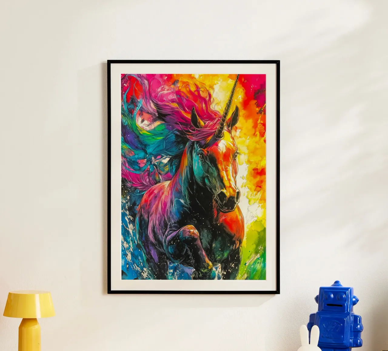 Magical unicorn poster by Justyna Jaszke JBJart