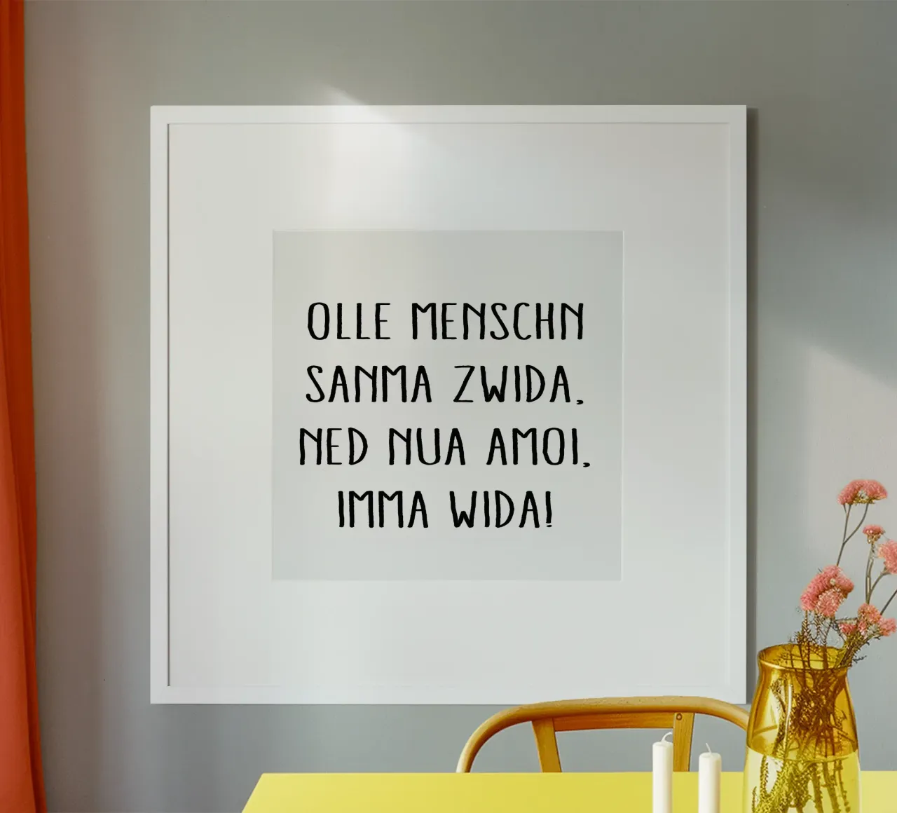OLLE MENSCHN SANMA ZWIDA ... IMMA WIDA ... hahnemühle by Vintage Van Gogh