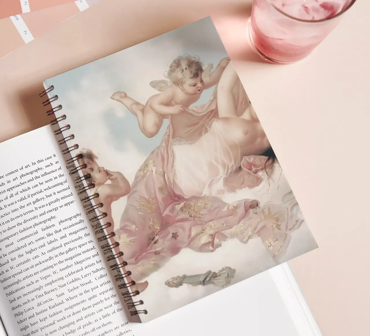 Tijssen - Bellezza rococò e cherubini | Sogno mitologico stampato diario ad anelli da NorwesClub