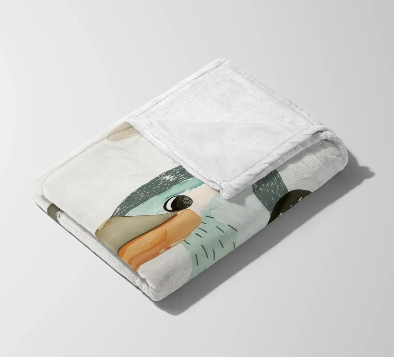 Tucano tropicale tra rami e bacche coperta in pile da DesignDoodle