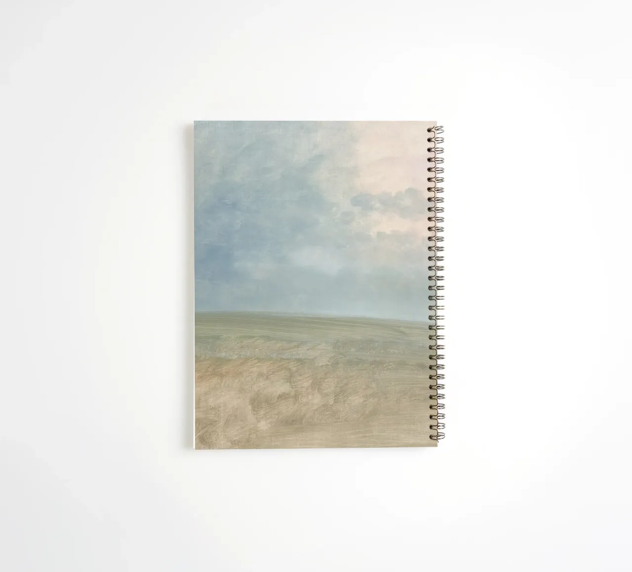 Minimalist Horizon Sky & Field | Serene Abstract Landscape P spiral notebook by NorwesClub
