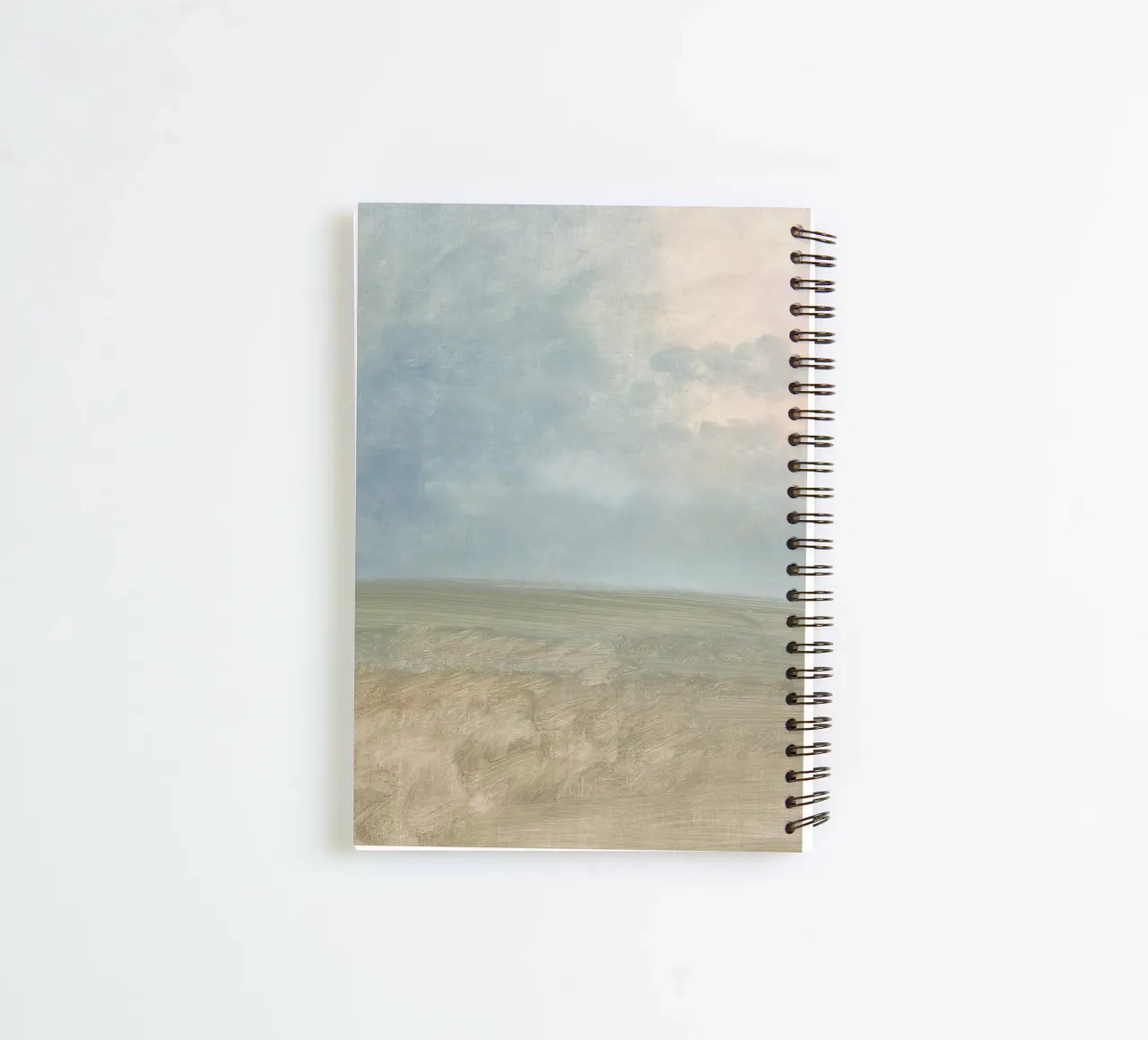 Minimalist Horizon Sky & Field | Serene Abstract Landscape P spiral notebook by NorwesClub