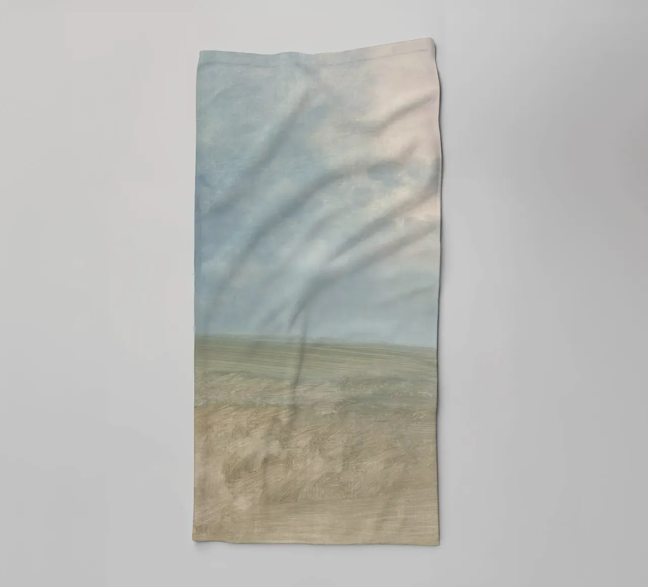 Minimalist Horizon Sky & Field | Serene Abstract Landscape P Handtuch von NorwesClub